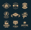 Retro Fitness Emblems