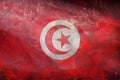 retro flag of Arab peoples Tunisians with grunge texture. flag representing ethnic group or culture, regional authorities. no Royalty Free Stock Photo