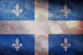 retro flag of French ancestry Quebecois people with grunge texture. flag representing ethnic group or culture, regional