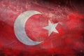 retro flag of Ottoman, asia with grunge texture. flag representing extinct country, ethnic group or culture, regional authorities