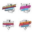 Retro Flashback Gamers vector