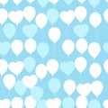 Retro flat balloons pattern. Great for Birthday, wedding, anniversary, rewarding and winning design. Seamless background