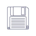 Retro floppy disk icon Royalty Free Stock Photo