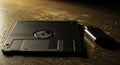 Retro Floppy Disk and Modern USB Drive The Evolution of Data Storage Technology Royalty Free Stock Photo