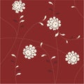 Retro floral background