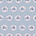 Retro floral seamless pattern