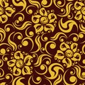 Retro floral seamless pattern Royalty Free Stock Photo