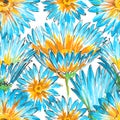 Retro floral seamless pattern