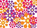 Retro flower background