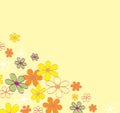 Retro flower background texture Royalty Free Stock Photo