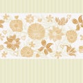 Retro flower seamless background in vector