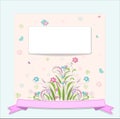 Retro flower vertical banners concept Royalty Free Stock Photo