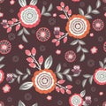 Retro flroal background Royalty Free Stock Photo