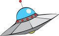 Retro Flying Saucer Royalty Free Stock Photo