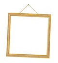 Retro frame on string Royalty Free Stock Photo