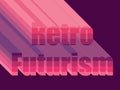 Retro Futurism. Stylistic inscription 80s. Vector