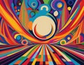 Retro Futuristic Background in a Dynamic Design