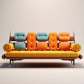 Retro-futuristic Propaganda Inspired Sofa Design
