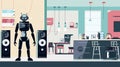 Retro-Futuristic Robot Kitchen