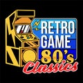 Retro Game 80`s Classics Old Game Machine