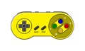 yellow retro gamepad