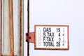 Retro Gas Prices Royalty Free Stock Photo