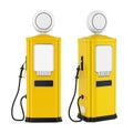 Retro Gas Pump Isolated Royalty Free Stock Photo