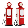 Retro Gas Pump Isolated Royalty Free Stock Photo