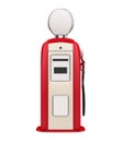 Retro Gas Pump Isolated Royalty Free Stock Photo