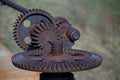 Retro gears pinion cog rusted tight