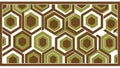 Retro Geometric Hexagon Pattern with Earthy Tones Royalty Free Stock Photo