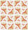 Retro geometric mosaic seamless pattern