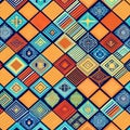 714 Retro Geometric Patterns: A retro and vintage-inspired background featuring retro geometric patterns in retro colors that ev