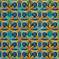 554 Retro Geometric Tiles: A retro and vintage-inspired background featuring retro geometric tiles in retro colors that evoke a