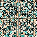 554 Retro Geometric Tiles: A retro and vintage-inspired background featuring retro geometric tiles in retro colors that evoke a Royalty Free Stock Photo