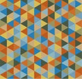 Retro geometric triangle seamless repeating background pattern in vector format. Mosaic of various shades Royalty Free Stock Photo