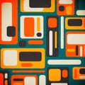 Retro geometrical abstract background Royalty Free Stock Photo