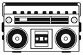 Retro ghetto blaster Royalty Free Stock Photo