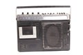 Retro ghetto radio boom box cassette recorder from 80s. Royalty Free Stock Photo