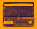 Retro ghettoblaster Royalty Free Stock Photo