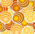 Retro Gold Circles and Hoops Royalty Free Stock Photo