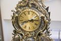Retro goldish clock. Royalty Free Stock Photo