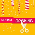 Retro Grand Opening Vector Illustration Royalty Free Stock Photo