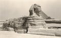 Retro Great Sphinx of Giza Royalty Free Stock Photo