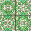 Retro green glazed genarated tiles - texture Royalty Free Stock Photo