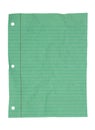 Retro green lined school crumpled paper background