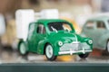 Retro green sport toy car Royalty Free Stock Photo