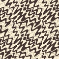 Retro Groovy Wiggly Stripes Vector Seamless Pattern