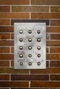 Retro Grungy Apartment Intercom Royalty Free Stock Photo