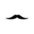 Retro hair mustache. Hipster. Photo props. Vector